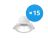 Lot 15x Spot encastrable LED 9W 1100lm 60D - 840  | 145mm - UGR 